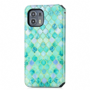 Housse Motorola Edge 20 Lite motif arabesque