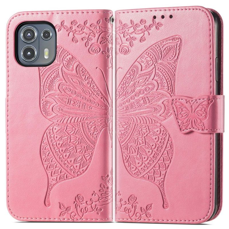 Housse Motorola Edge 20 Lite Papillon Relief