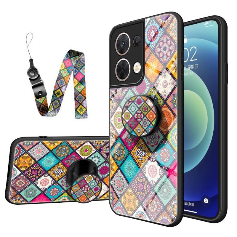 Coque Oppo Reno 8 Patchwork