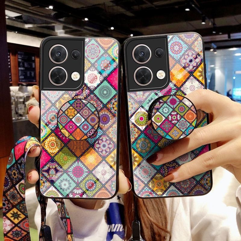 Coque Oppo Reno 8 Patchwork