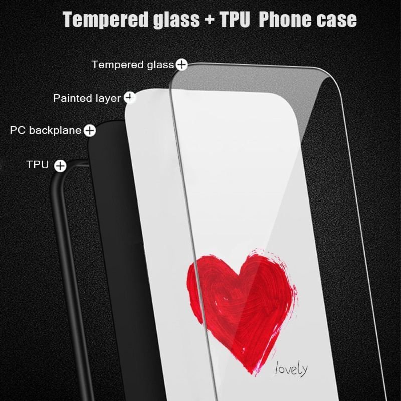 Coque Oppo Reno 8 Verre Trempé Coeur