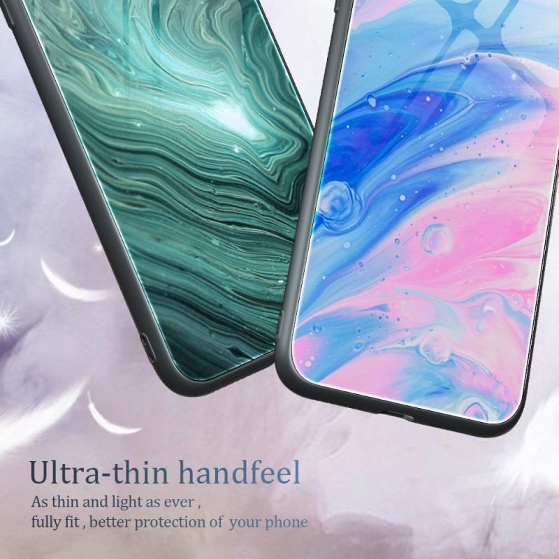 Coque Oppo Reno 8 Verre Trempé Marble Colors