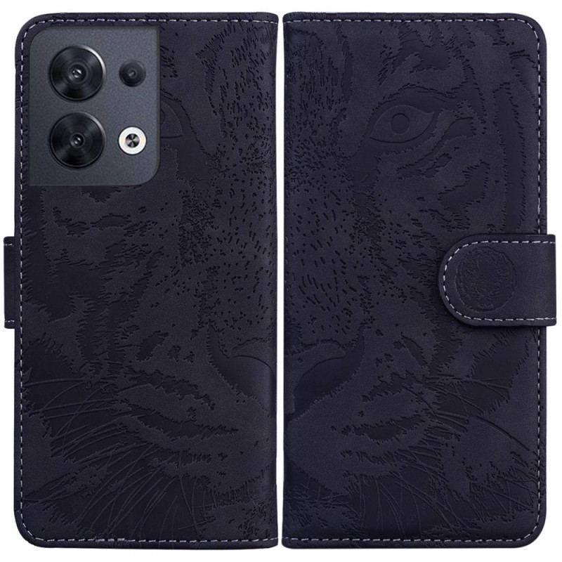 Housse Oppo Reno 8 Empreinte de Tigre