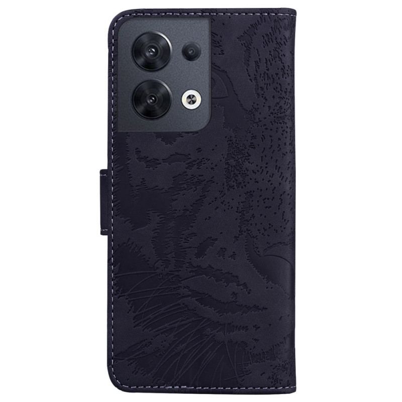 Housse Oppo Reno 8 Empreinte de Tigre