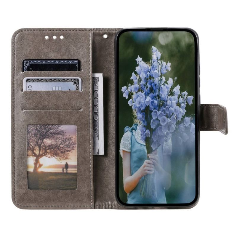 Housse Oppo Reno 8 Mandala Soleil à Lanière