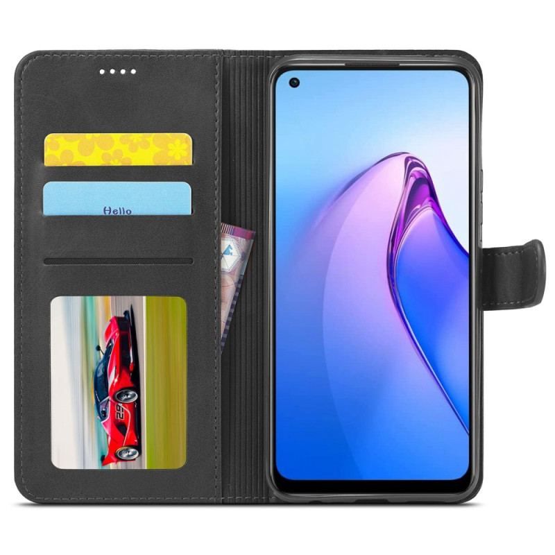 Housse Oppo Reno 8 Simili Cuir LC.IMEEKE