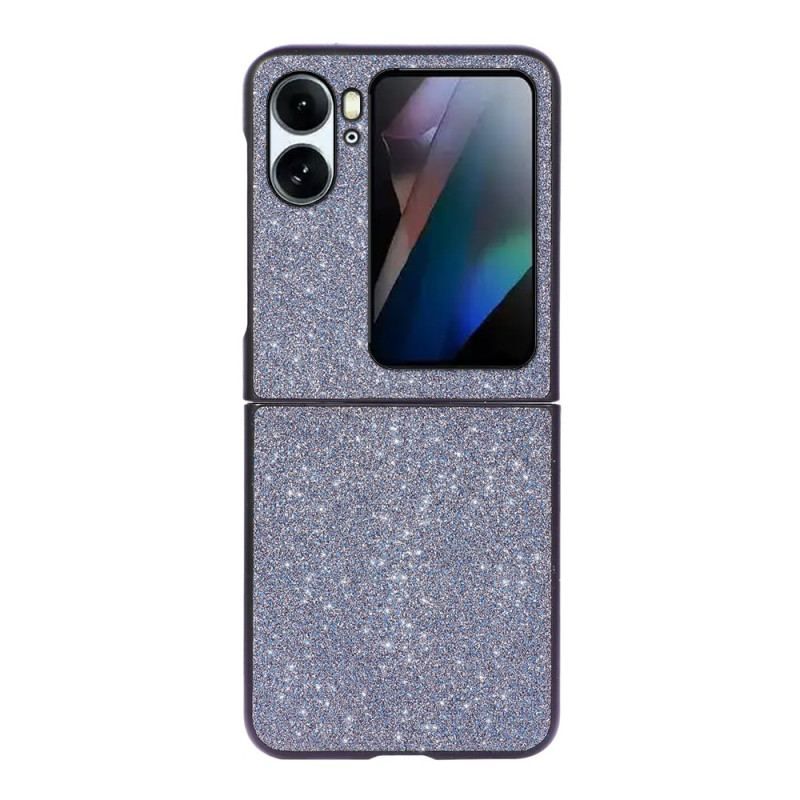 Coque Oppo Find N2 Flip Simili Cuir Paillettes