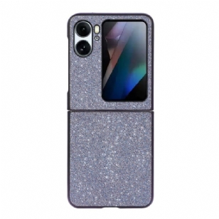 Coque Oppo Find N2 Flip Simili Cuir Paillettes