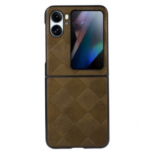 Coque Oppo Find N2 Flip Style Tissé