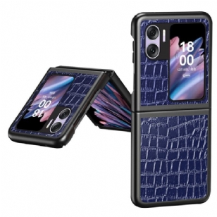 Coque Oppo Find N2 Flip Texture Crocodile