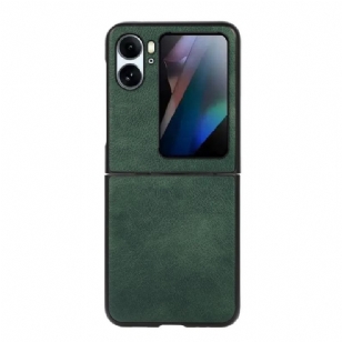 Coque Oppo Find N2 Flip Texture Cuir