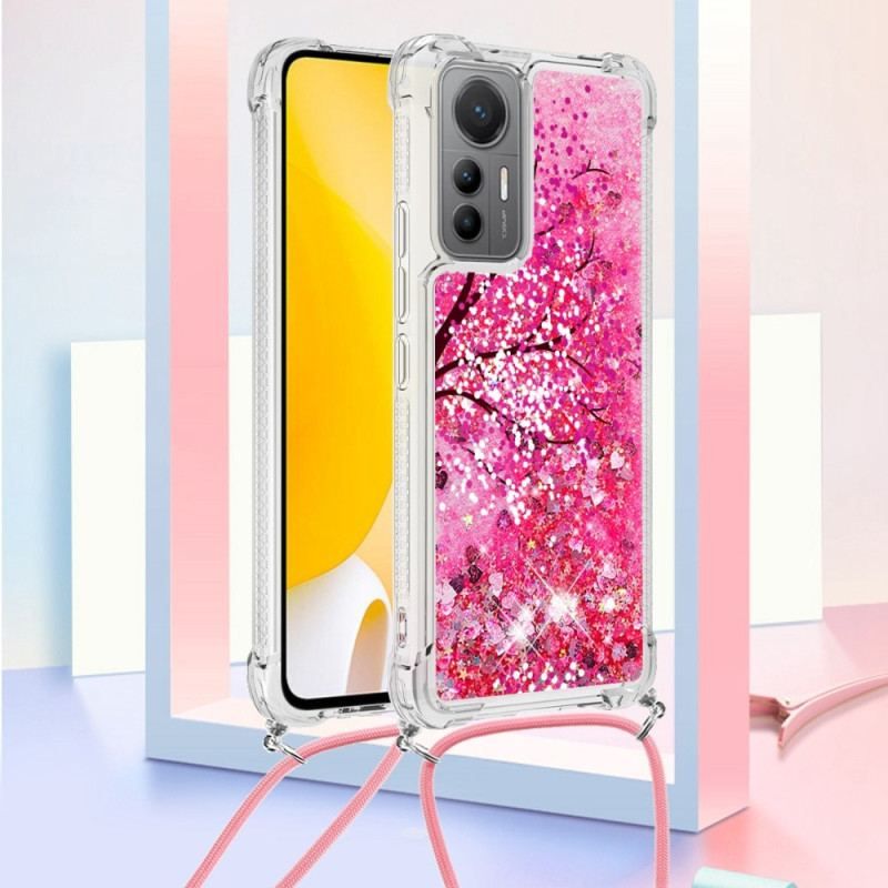 Coque Xiaomi 12 Lite à Cordon Paillettes Arbre