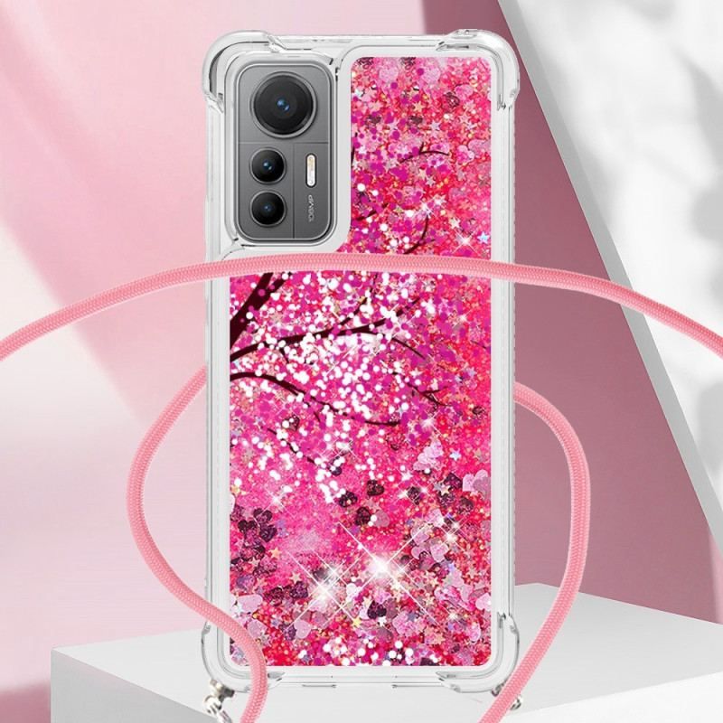 Coque Xiaomi 12 Lite à Cordon Paillettes Arbre