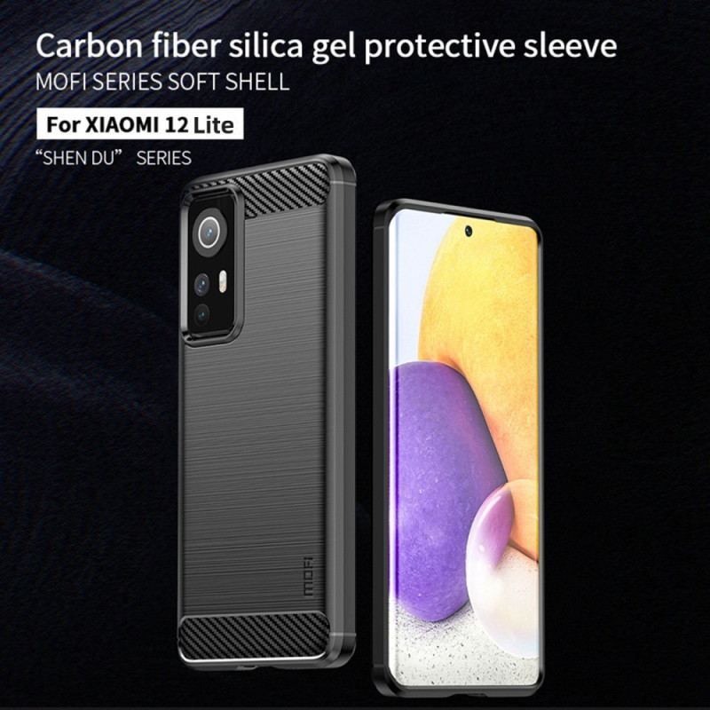 Coque Xiaomi 12 Lite Fibre Carbone Brossée MOFI