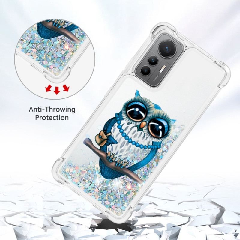 Coque Xiaomi 12 Lite Paillettes Miss Hibou