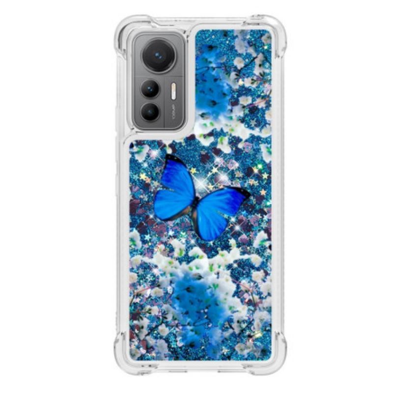 Coque Xiaomi 12 Lite Paillettes Papillons