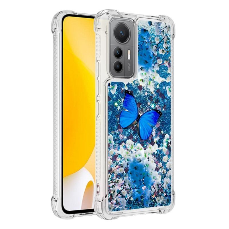 Coque Xiaomi 12 Lite Paillettes Papillons