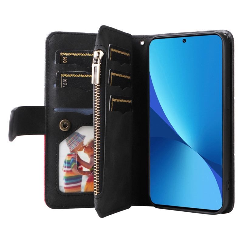 Housse Xiaomi 12 Lite Bicolore avec Porte-Monnaie