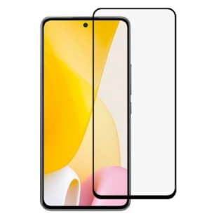 Protection écran verre trempé Xiaomi 12 Lite Contours Noirs