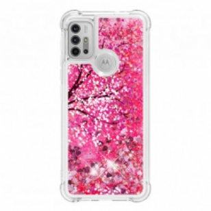 Coque Moto G30 / Moto G10 Arbre Paillettes