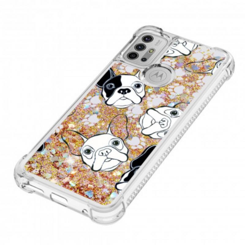 Coque Moto G30 / Moto G10 Mr Chien Paillettes