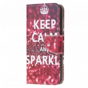 Housse Moto G30 / Moto G10 Keep Calm and Sparkle