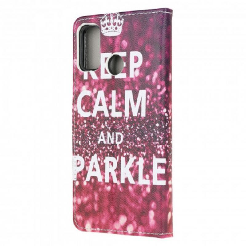 Housse Moto G30 / Moto G10 Keep Calm and Sparkle