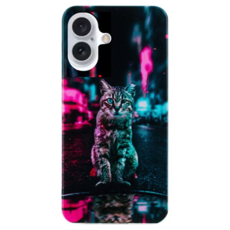 Coque iPhone 16 Chat en Ville