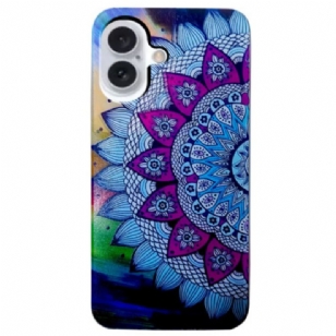 Coque iPhone 16 Fleur de Mandala