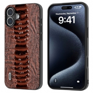 Coque iPhone 16 Style Crocodile