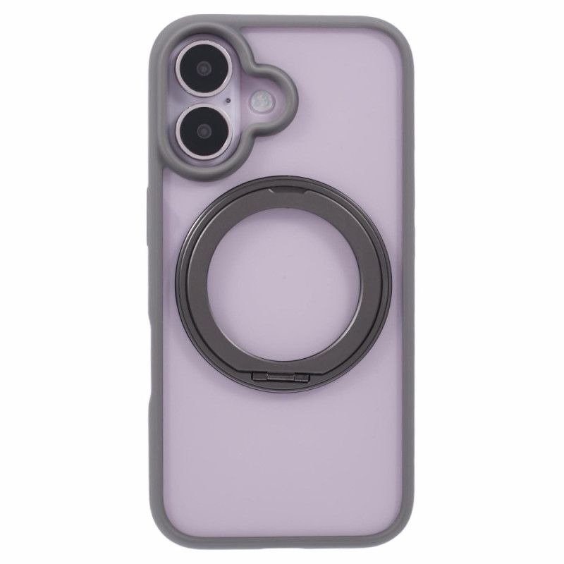 Coque iPhone 16 Support Intégré et Porte-Anneau Rotatif