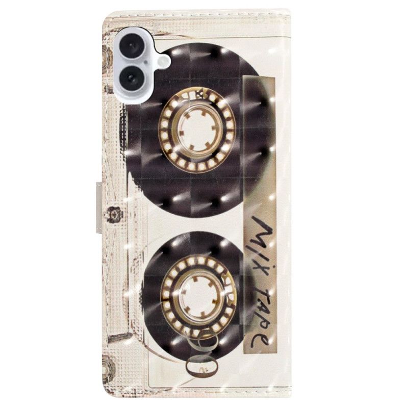 Housse iPhone 16 Cassette à Lanière