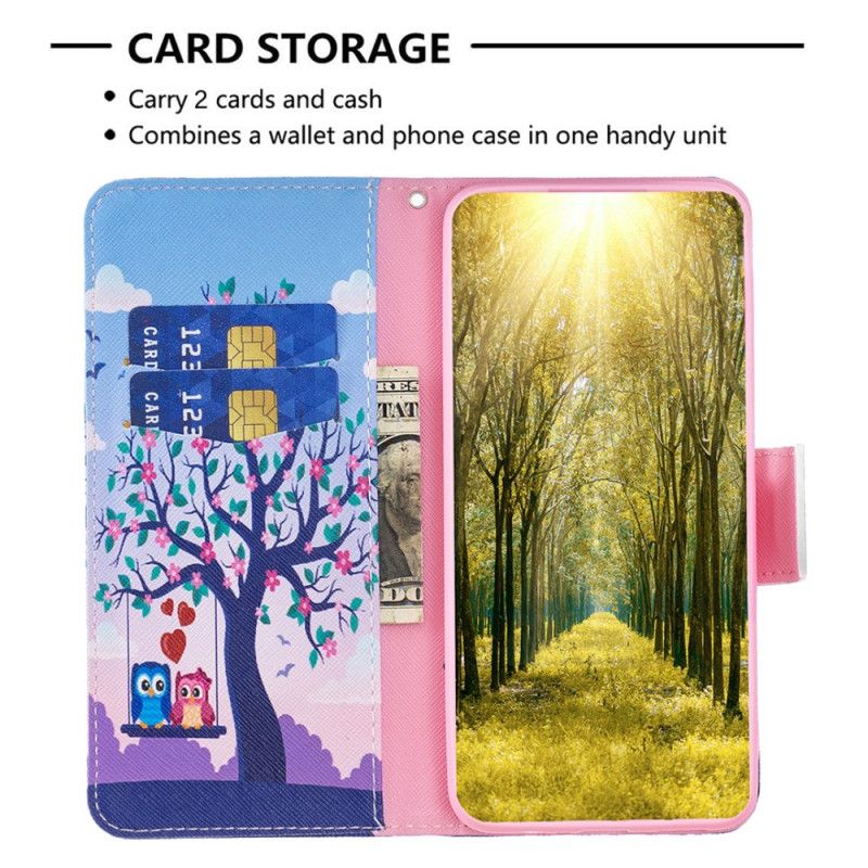 Housse iPhone 16 Couple de Hiboux sur l'Arbre