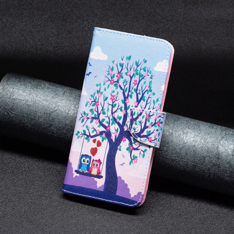 Housse iPhone 16 Couple de Hiboux sur l'Arbre