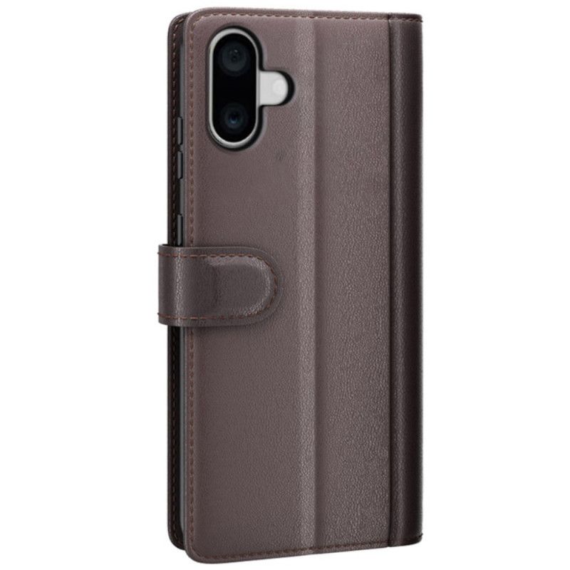 Housse iPhone 16 Cuir Véritable