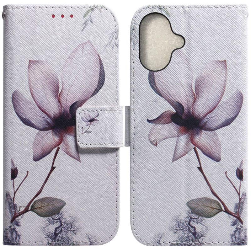 Housse iPhone 16 Fleur Rose