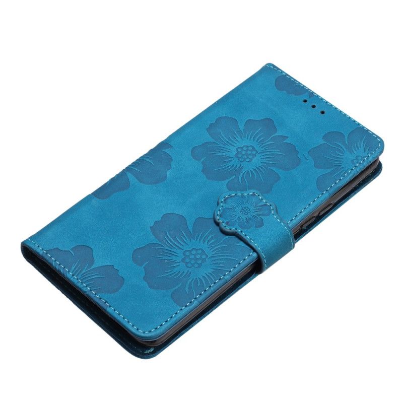 Housse iPhone 16 Motif Floral à Lanière