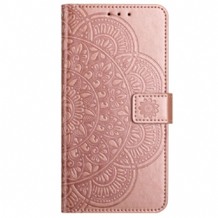 Housse iPhone 16 Motif Mandala à Lanière