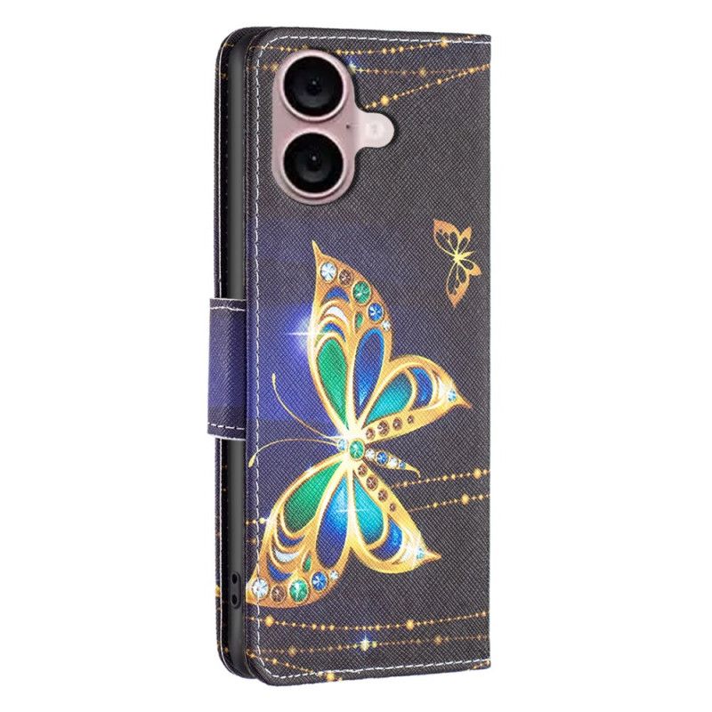 Housse iPhone 16 Papillon Bijoux