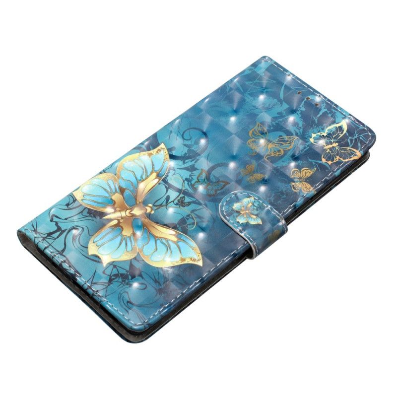 Housse iPhone 16 Papillons 3D à Lanière