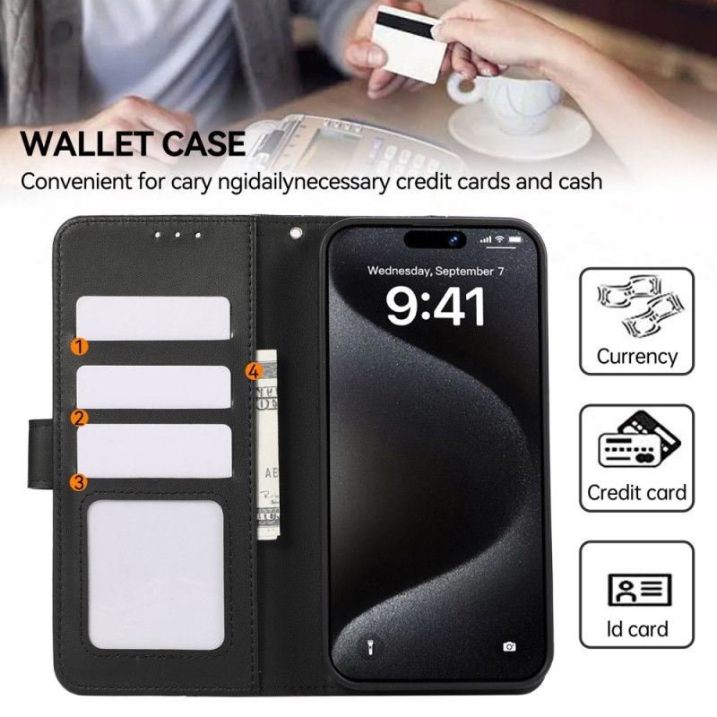 Housse iPhone 16 Porte-Cartes RFID et Porte-Monnaie