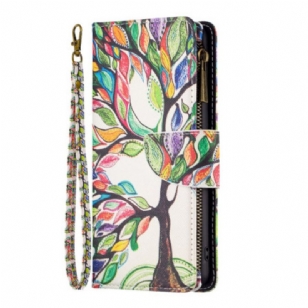 Housse iPhone 16 Portefeuille Arbre de Vie