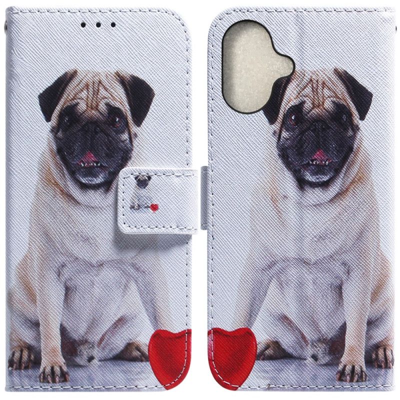 Housse iPhone 16 Pug Dog