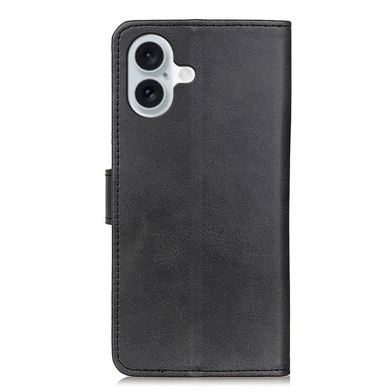 Housse iPhone 16 Simili Cuir Mat