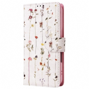 Housse iPhone 16 Technologie Blocage RFID Fleurs