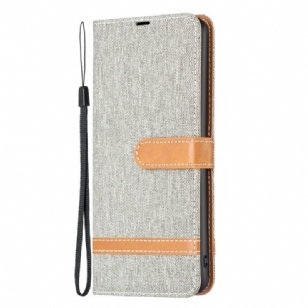 Housse iPhone 16 Texture Tissu Jean