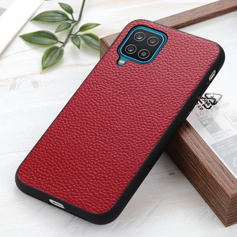 Coque Samsung Galaxy A12 / M12 cuir véritable grainé