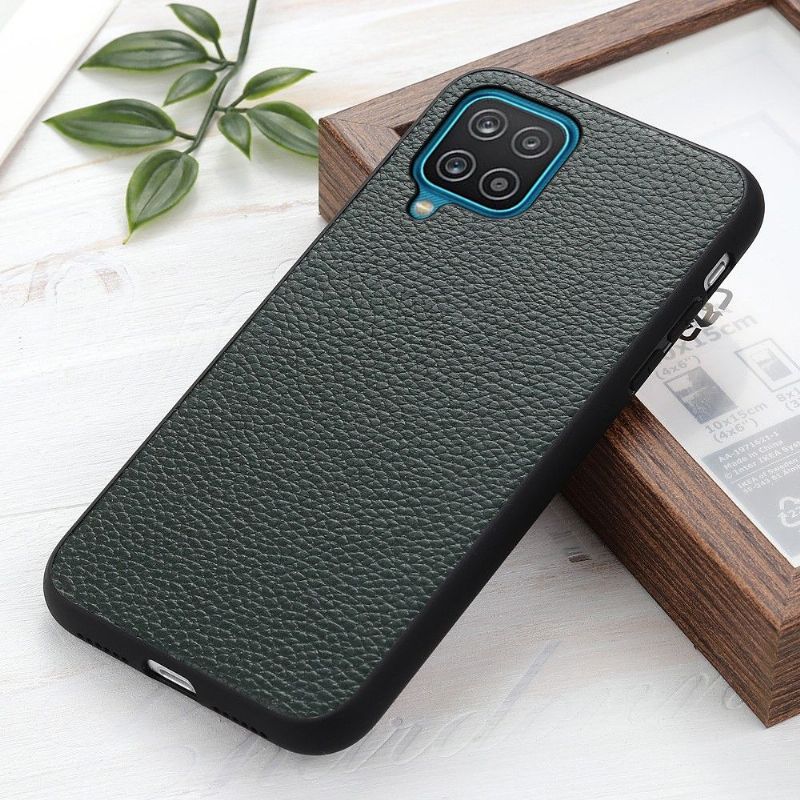 Coque Samsung Galaxy A12 / M12 cuir véritable grainé