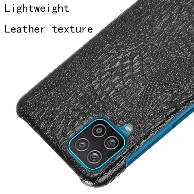 Coque Samsung Galaxy A12 / M12 effet peau de croco