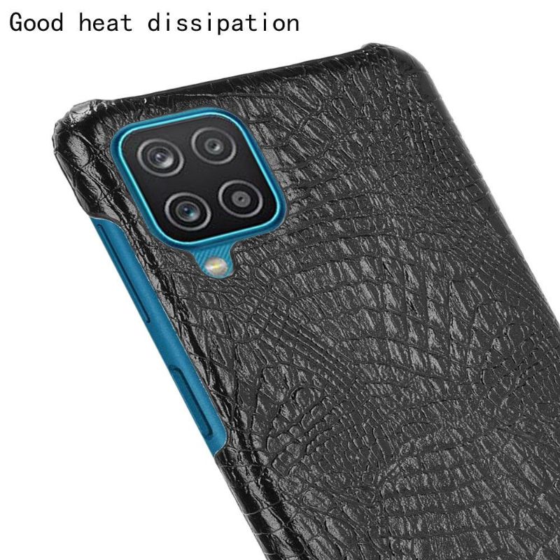 Coque Samsung Galaxy A12 / M12 effet peau de croco